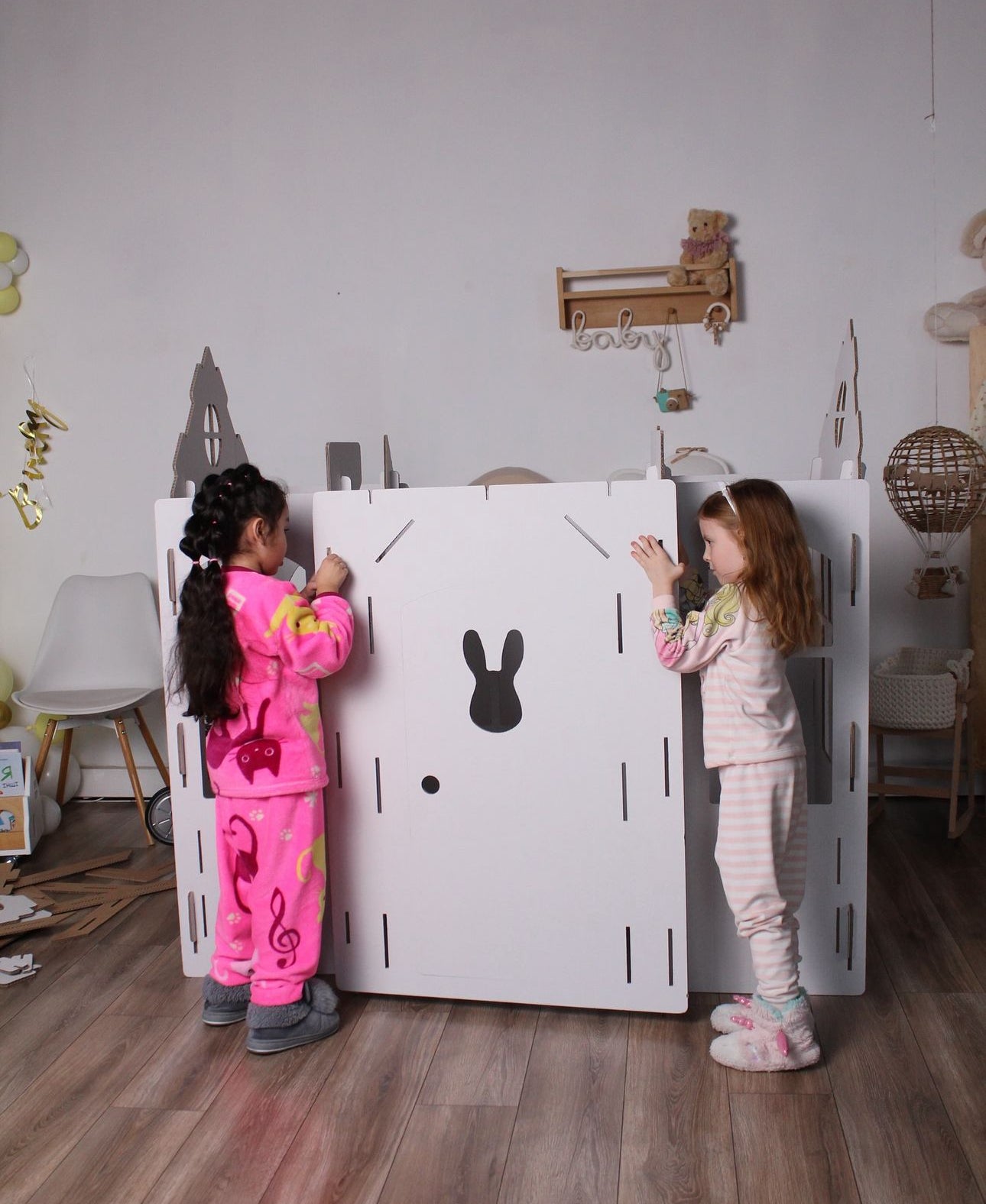 Kids Spacious Cardboard Playhouse