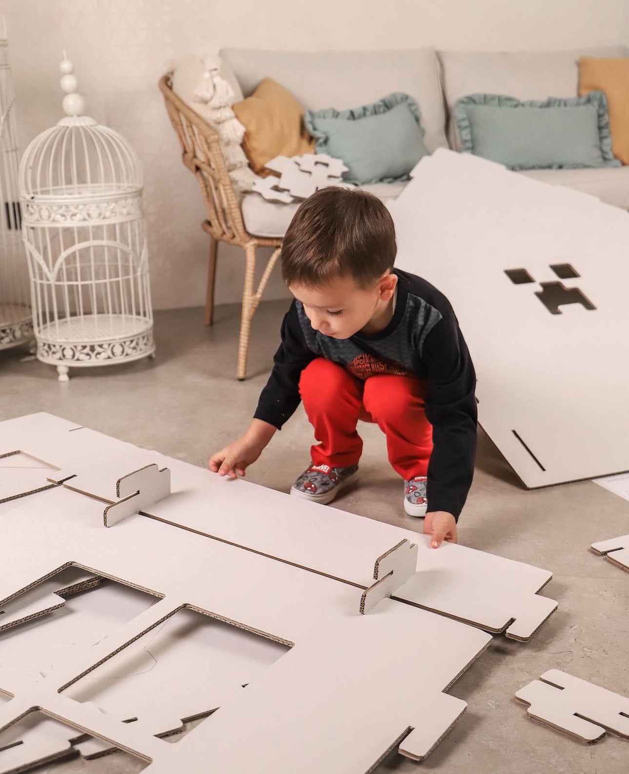 Cardboard Playhouse Minecraft