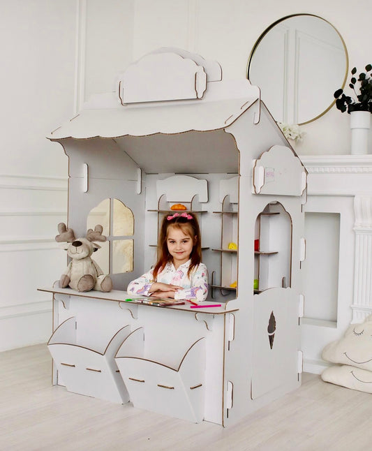 Kids Cardboard Playhouse Shop