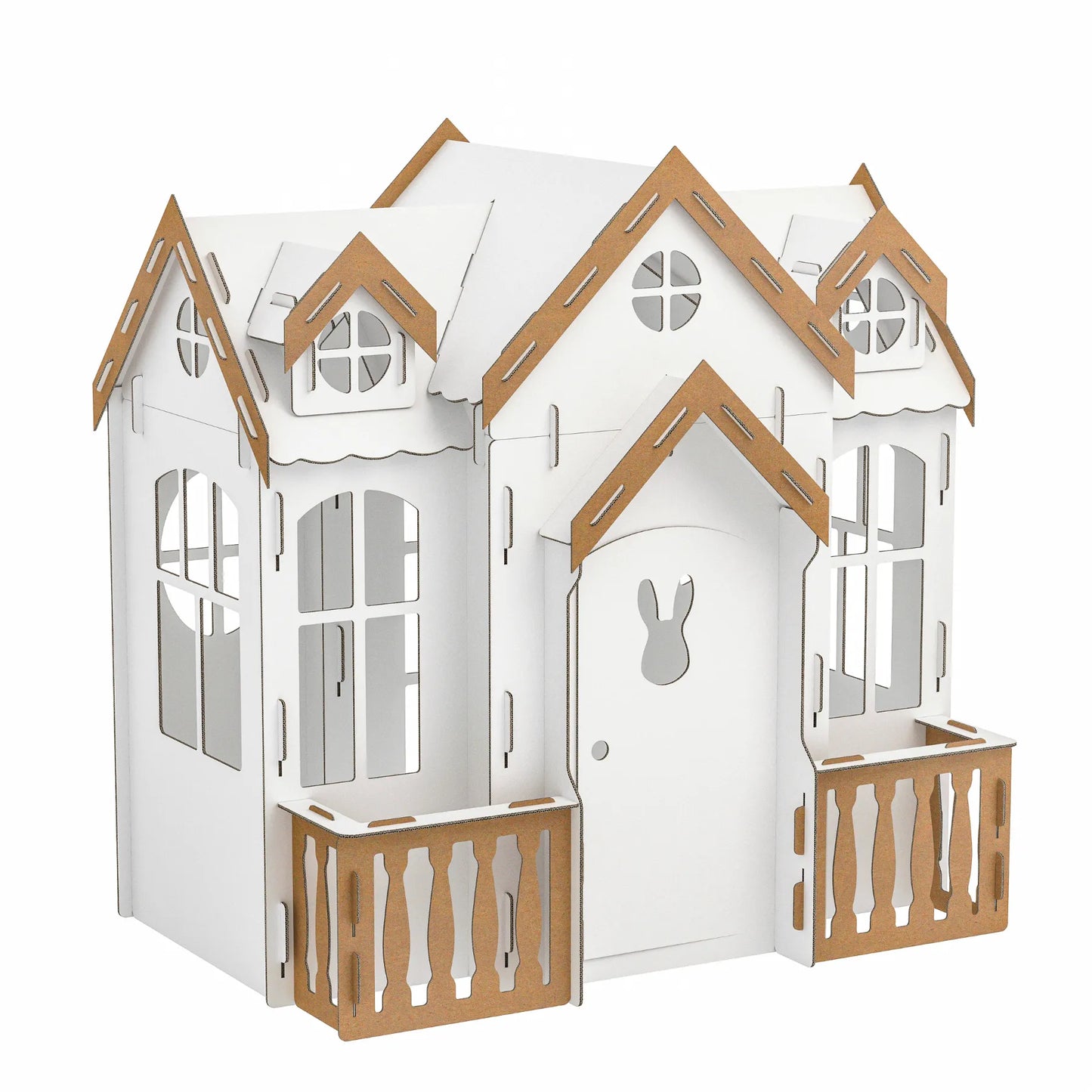 Kids Spacious Cardboard Playhouse