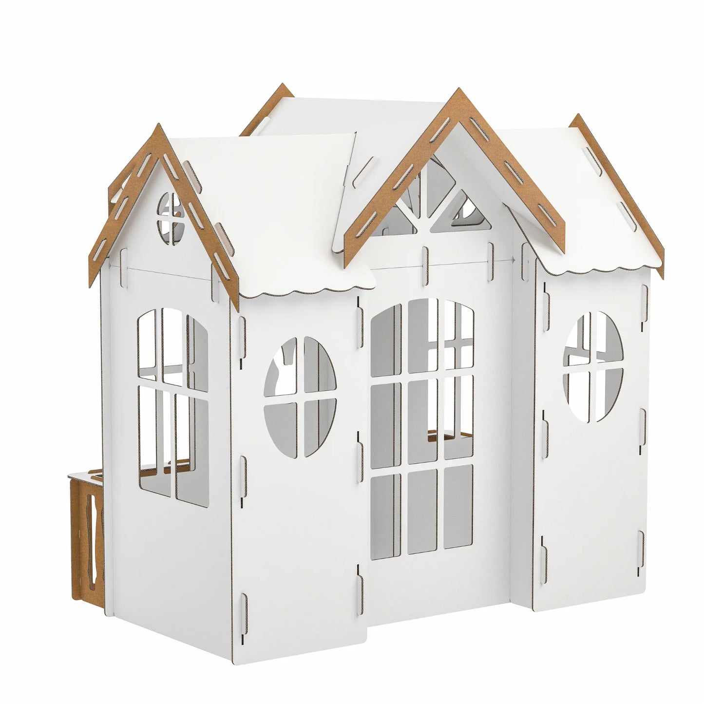 Kids Spacious Cardboard Playhouse